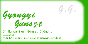 gyongyi gunszt business card